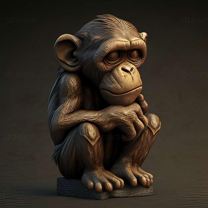 monkey 3d model